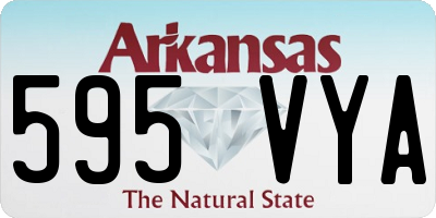 AR license plate 595VYA