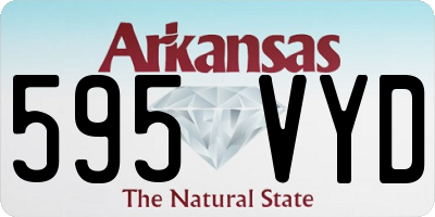 AR license plate 595VYD