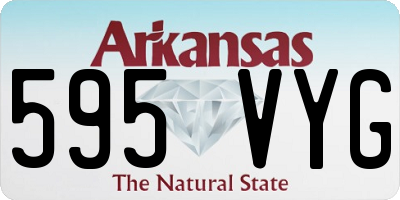 AR license plate 595VYG
