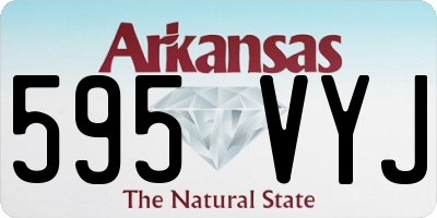 AR license plate 595VYJ