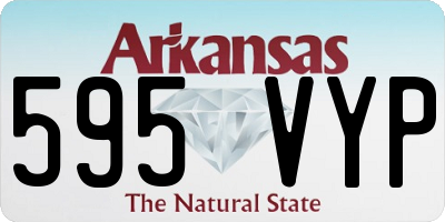 AR license plate 595VYP
