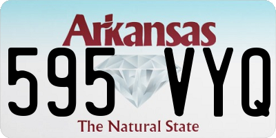 AR license plate 595VYQ