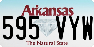 AR license plate 595VYW