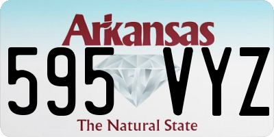 AR license plate 595VYZ