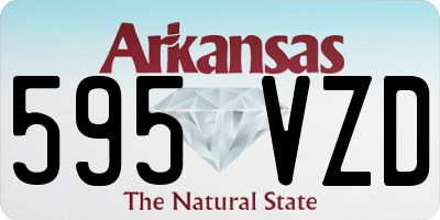 AR license plate 595VZD