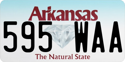 AR license plate 595WAA