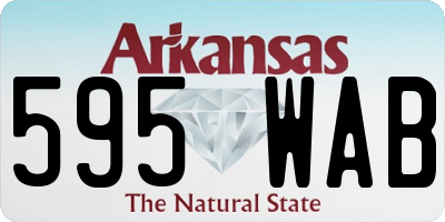 AR license plate 595WAB