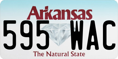 AR license plate 595WAC