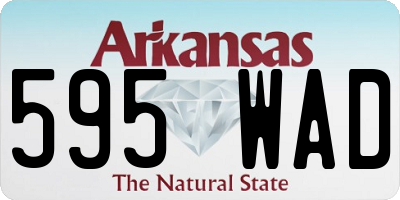 AR license plate 595WAD