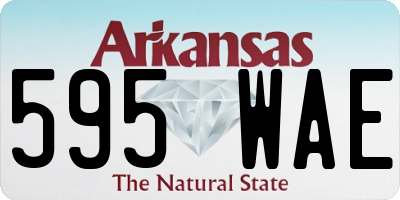 AR license plate 595WAE