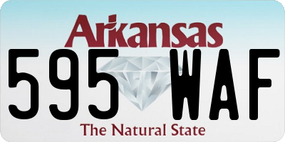 AR license plate 595WAF