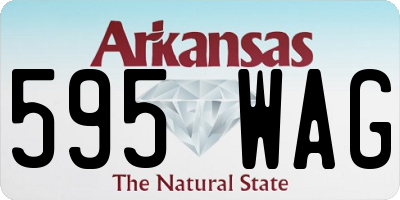 AR license plate 595WAG