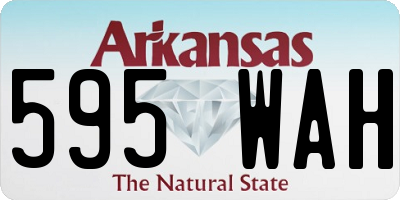 AR license plate 595WAH