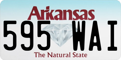 AR license plate 595WAI