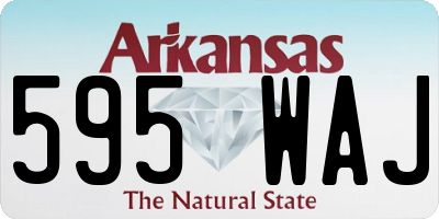 AR license plate 595WAJ