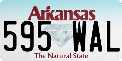 AR license plate 595WAL