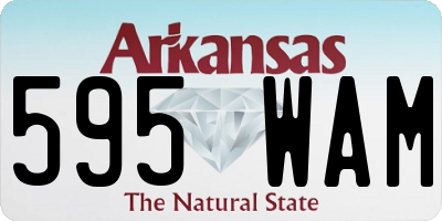AR license plate 595WAM