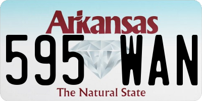 AR license plate 595WAN