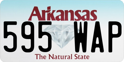 AR license plate 595WAP