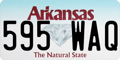 AR license plate 595WAQ