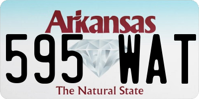 AR license plate 595WAT