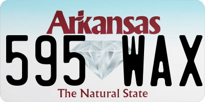 AR license plate 595WAX