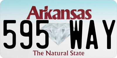 AR license plate 595WAY