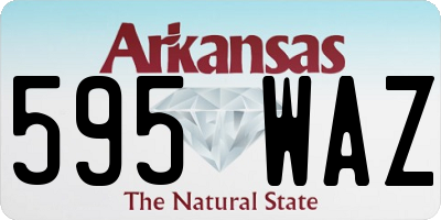 AR license plate 595WAZ