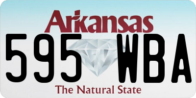 AR license plate 595WBA