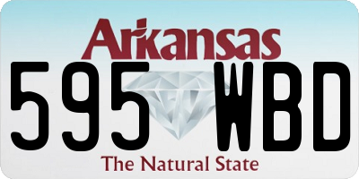 AR license plate 595WBD