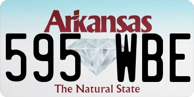 AR license plate 595WBE