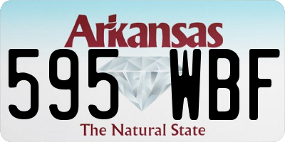 AR license plate 595WBF