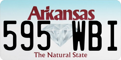 AR license plate 595WBI