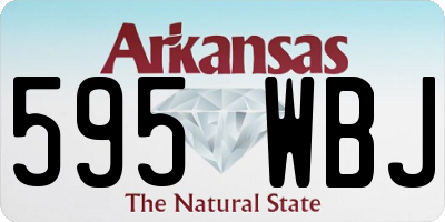 AR license plate 595WBJ
