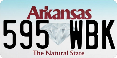 AR license plate 595WBK