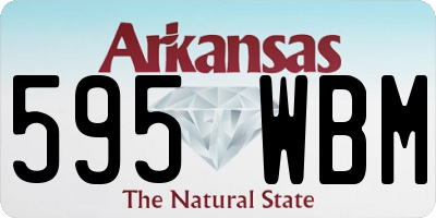 AR license plate 595WBM