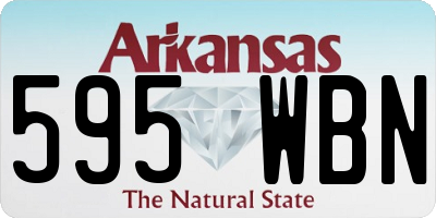 AR license plate 595WBN