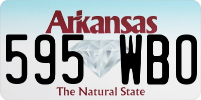 AR license plate 595WBO