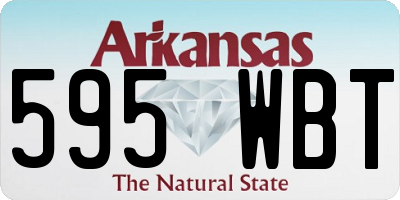 AR license plate 595WBT