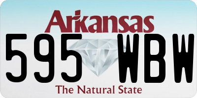AR license plate 595WBW