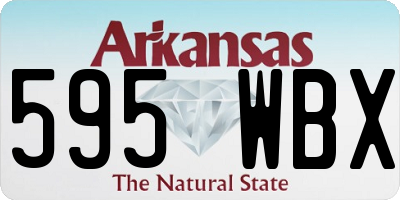 AR license plate 595WBX