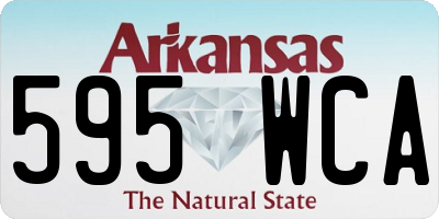AR license plate 595WCA