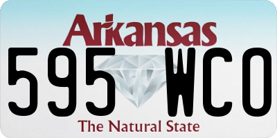 AR license plate 595WCO