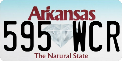 AR license plate 595WCR