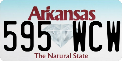 AR license plate 595WCW
