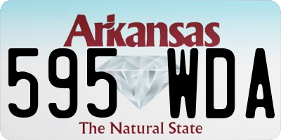 AR license plate 595WDA