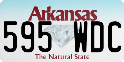 AR license plate 595WDC