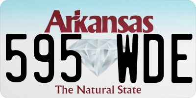 AR license plate 595WDE