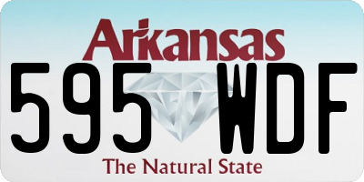 AR license plate 595WDF