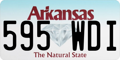 AR license plate 595WDI